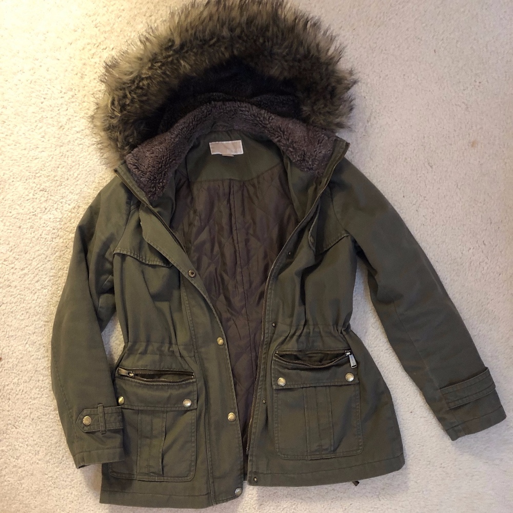 MICHAEL Michael Kors Olive Green Parka